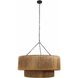 Creighton 3 Light 35 inch Vintage Brass Chandelier Ceiling Light