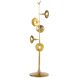 Coltrane 25.00 watt Antique Brass Floor Lamp Portable Light