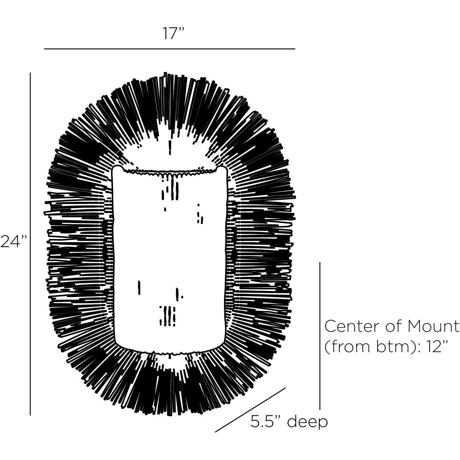Alexia 2 Light 17 inch Natural Sconce Wall Light