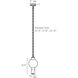 Boswell 1 Light 7 inch Antique Brass Pendant Ceiling Light