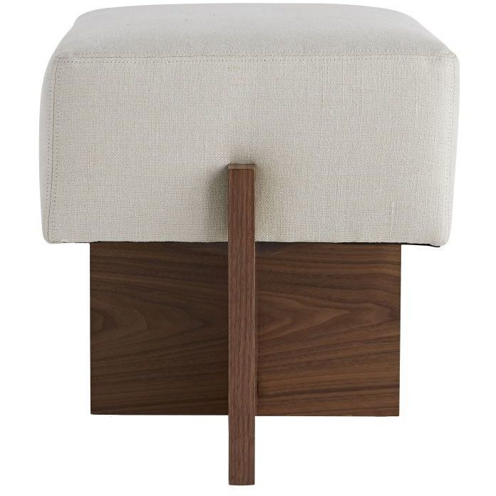 Tuck 16 inch Bone Ottoman