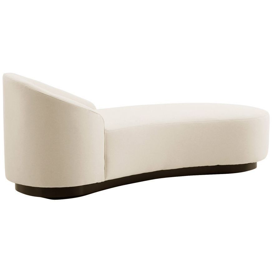Turner White Chaise, Right Arm
