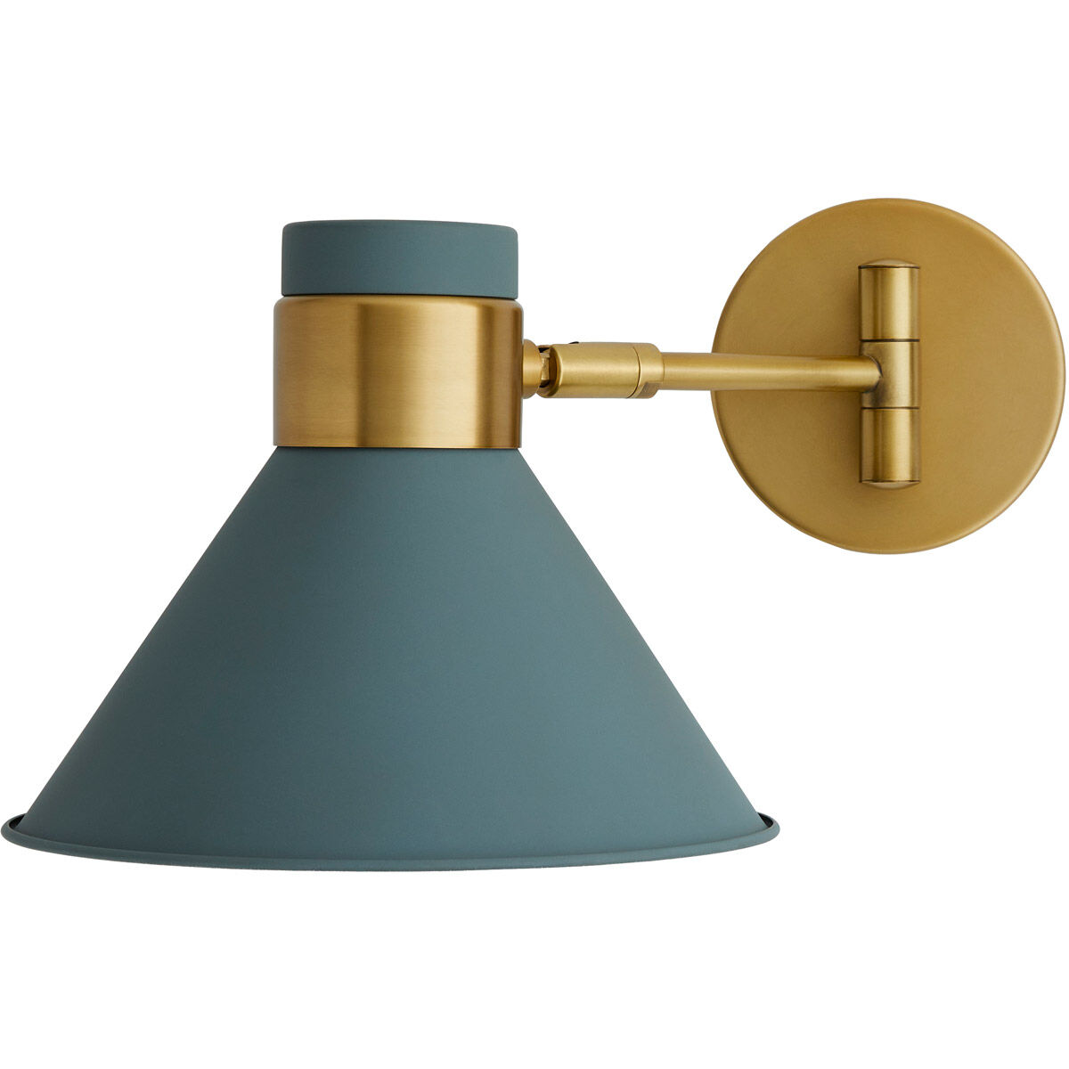 Lane 1 Light 15 inch Cadet Blue/Antique Brass Sconce Wall Light
