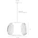 Mia 1 Light 27 inch Beige Pendant Ceiling Light