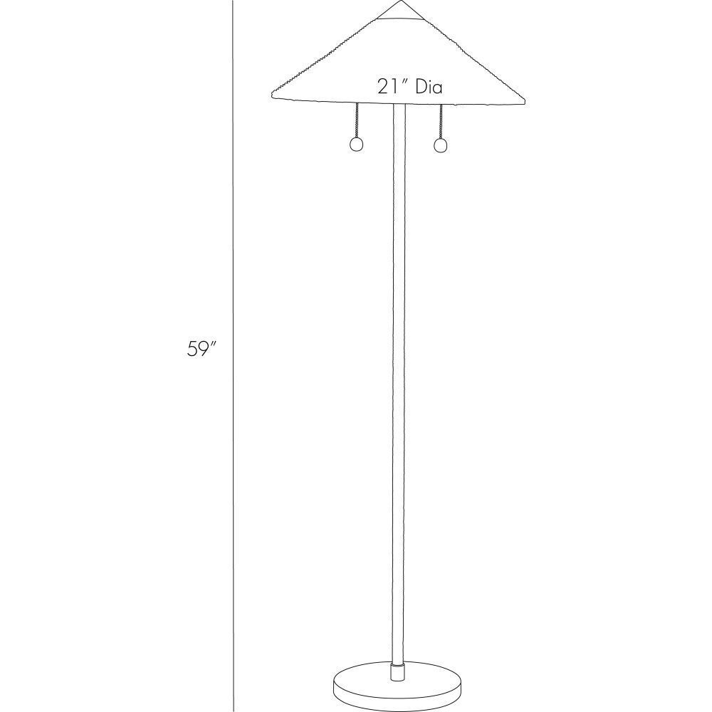 Terrace Natural Floor Lamp Portable Light