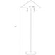Terrace Natural Floor Lamp Portable Light