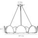 Mendez 9 Light 29 inch Smoke Luster and Antique Brass Chandelier Ceiling Light
