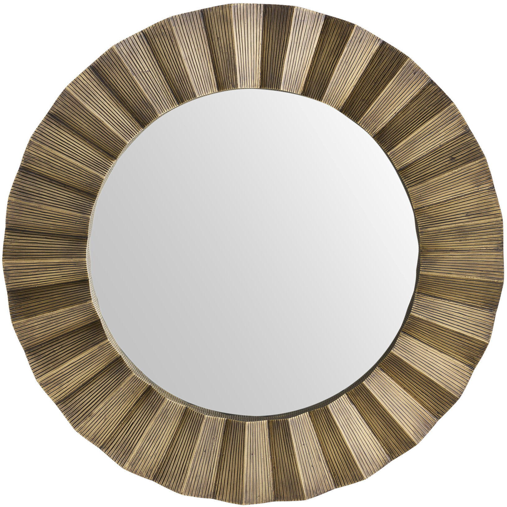 Kelby 3 inch Dark Antique Brass Mirror