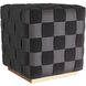 Winnetka 20 inch Black Ottoman