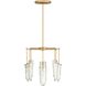 Valeria 8 Light 30 inch Clear Seedy Chandelier Ceiling Light