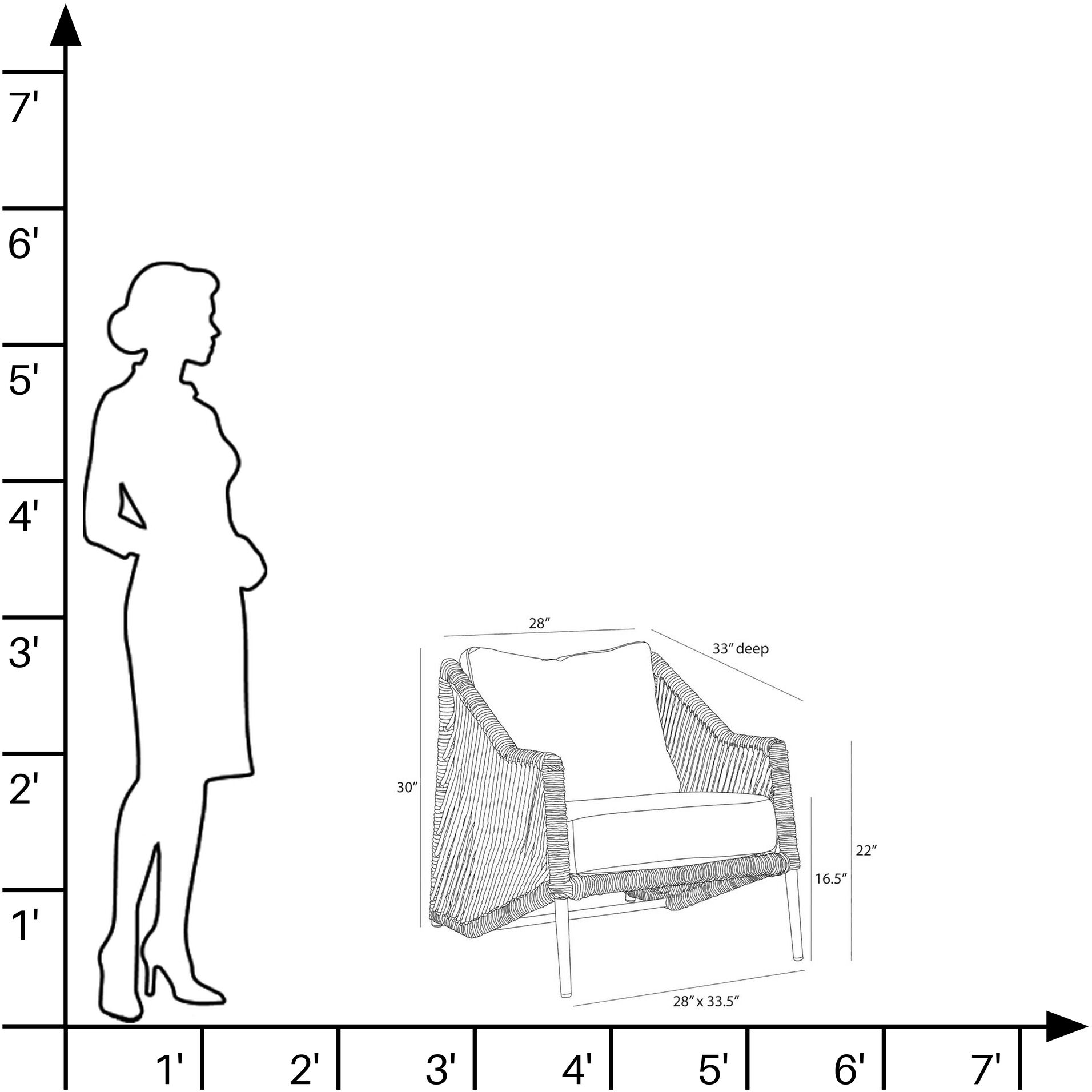 Kiki Pearl and Tan with Beige Outdoor Chair