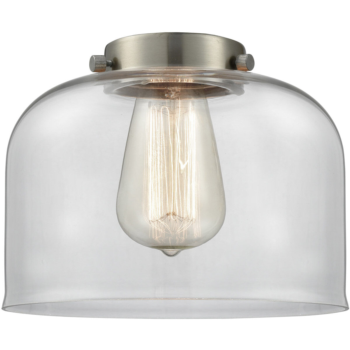 Large Bell Clear Glass, Large, Bell