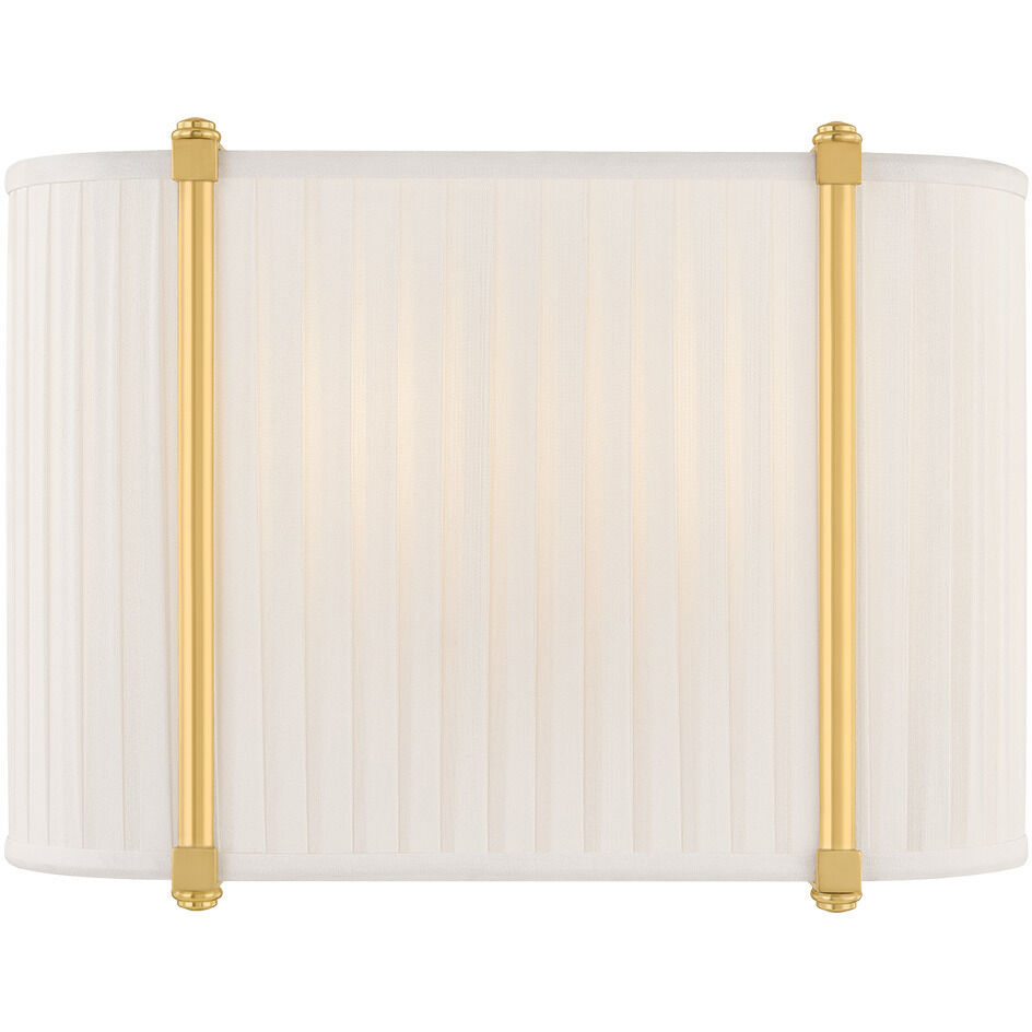 Cornell 2 Light 12 inch Aged Brass ADA Wall Sconce Wall Light