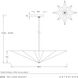Rex 8 Light 36 inch Antique Brass Pendant Ceiling Light, Large