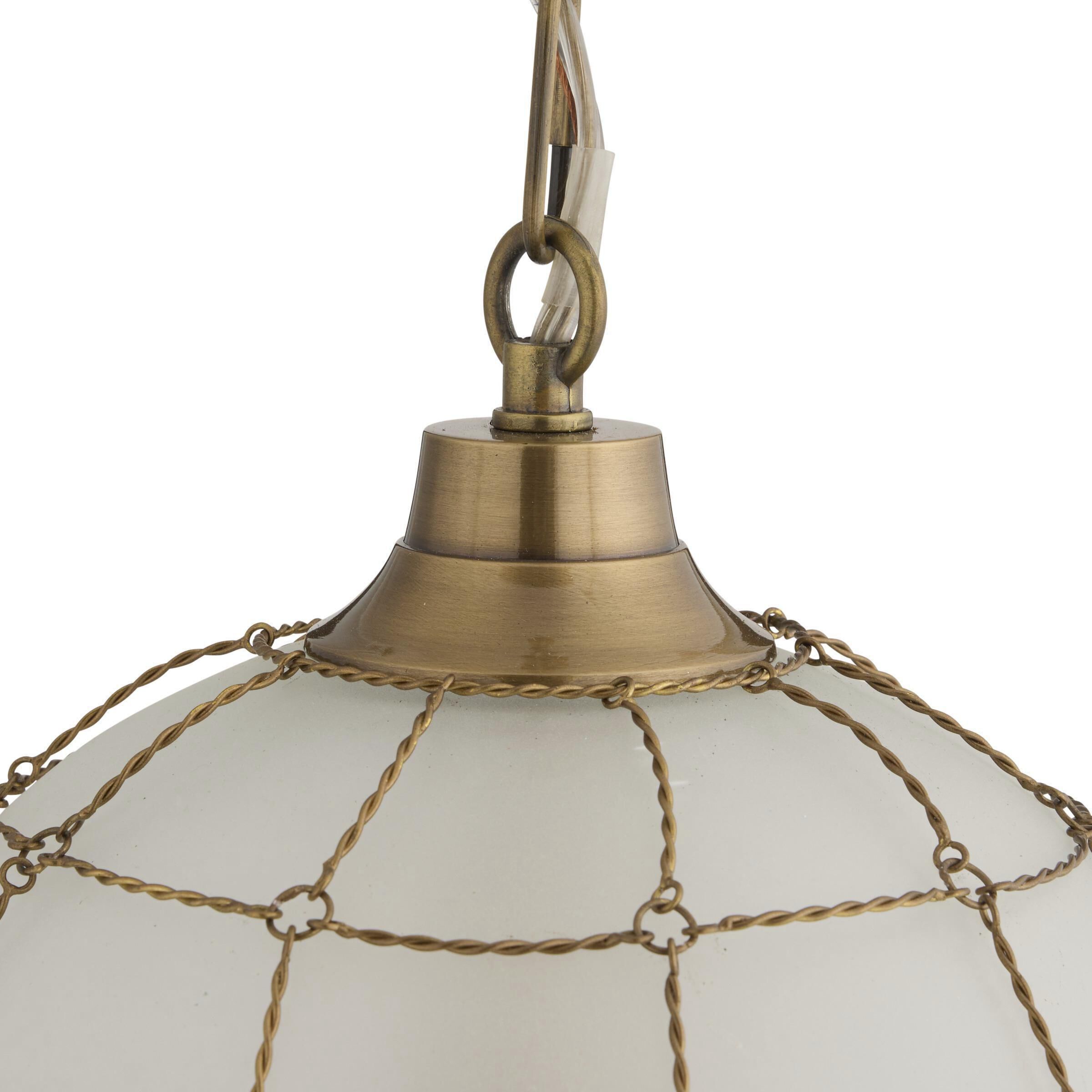 Jordan 1 Light 10 inch Antique Brass Pendant Ceiling Light