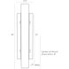 Velasco 1 Light 4.5 inch White ADA Sconce Wall Light