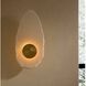 Ravelle 1 Light 8 inch White and Antique Brass Wall Sconce Wall Light