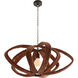 Jurin 1 Light 35 inch Brown and Bronze Pendant Ceiling Light