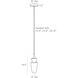 Vilko 1 Light 5 inch White Mini Pendant Ceiling Light