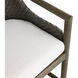 Chilton 43.5 inch Pearl and Dark Gray Wash and Kona Outdoor Bar Stool