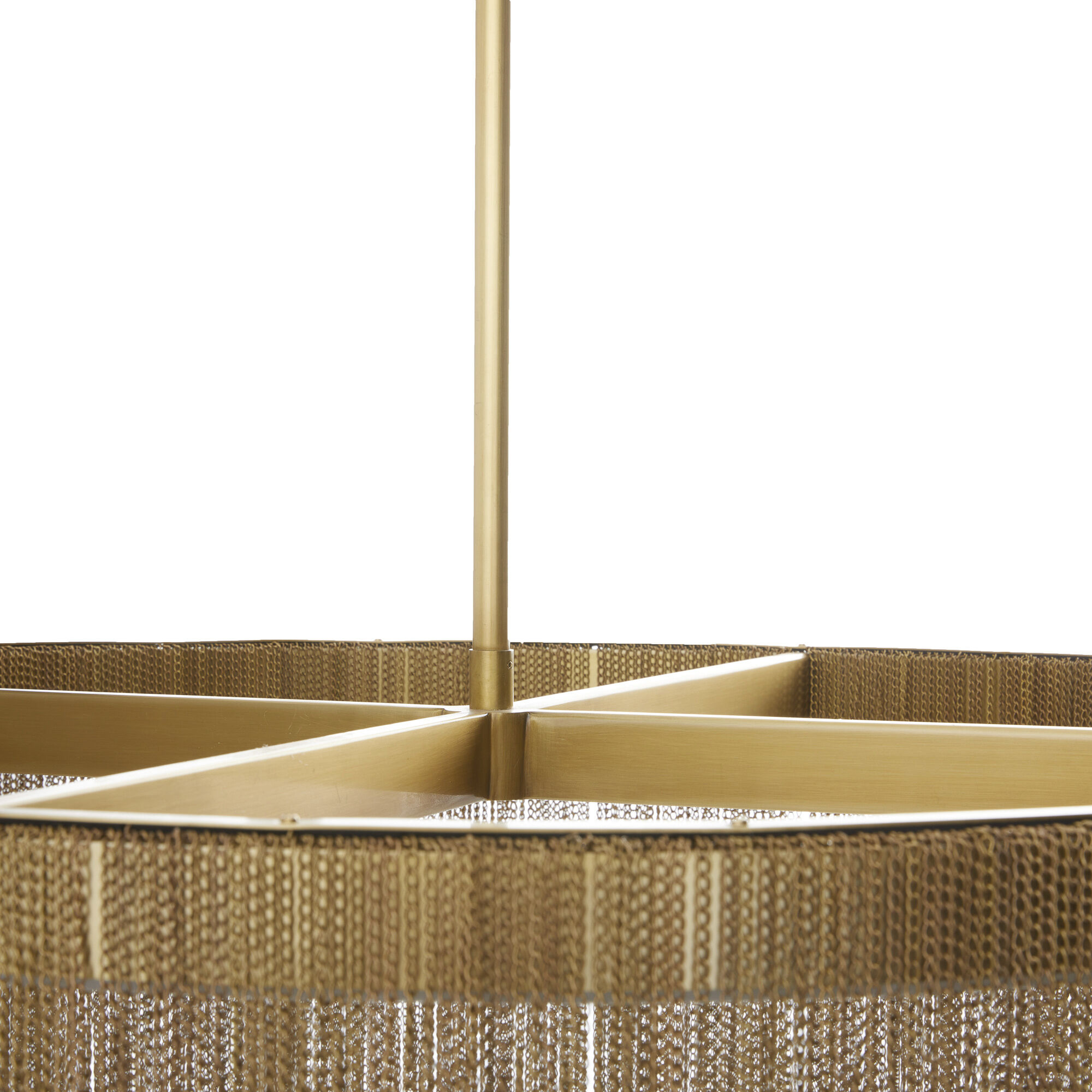 Bennet LED 38 inch Antique Brass Chandelier Ceiling Light