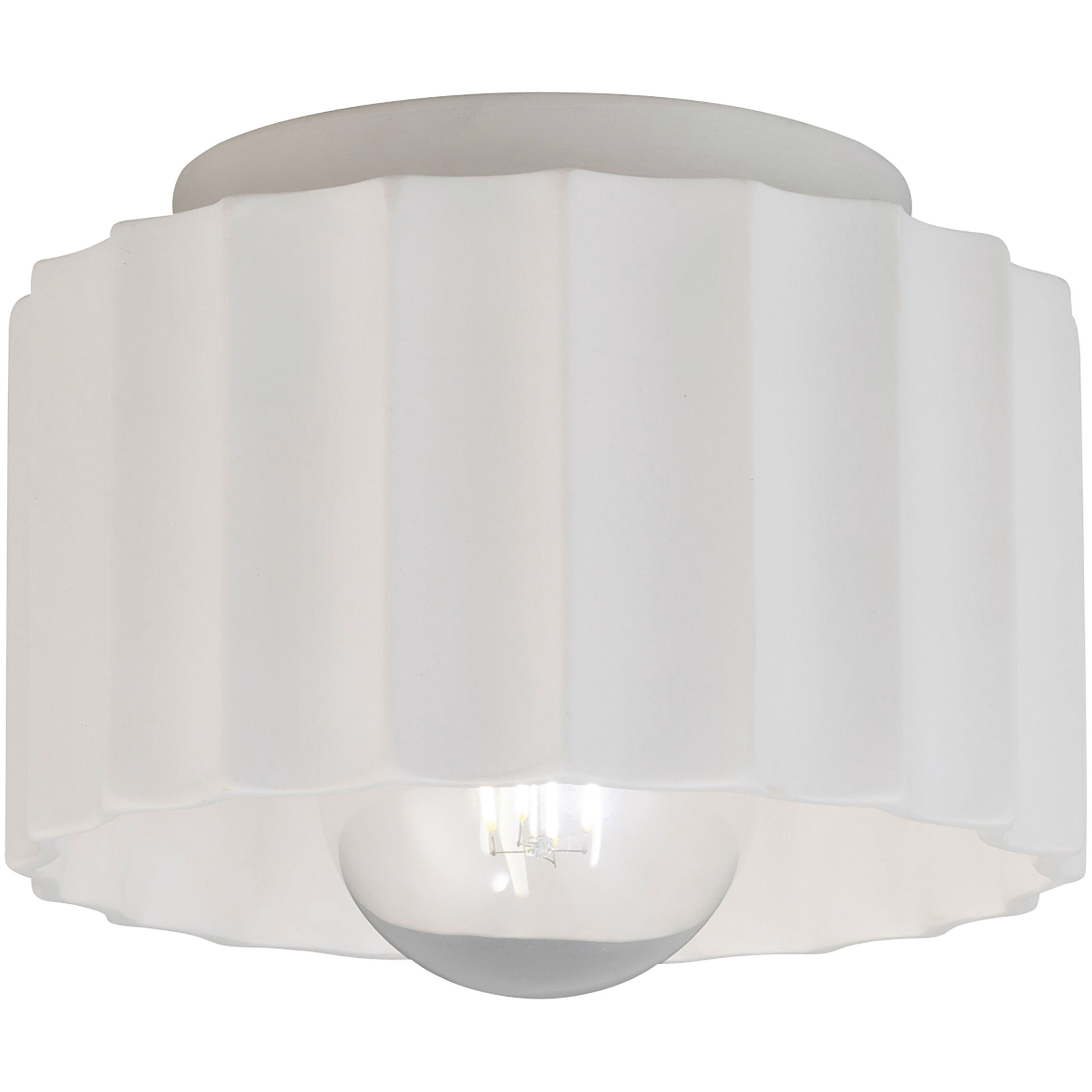 Radiance Collection 1 Light 8 inch Gloss Blush Flush-Mount Ceiling Light