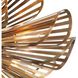 Francesca 12 Light 20 inch Vintage Brass Flush Mount Ceiling Light