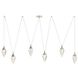 Berkley 6 Light 82 inch Vintage Silver Multi-Drop Chandelier Ceiling Light
