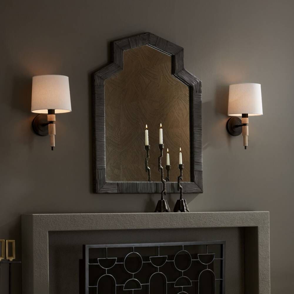 Allman 1 Light 9 inch Bronze Sconce Wall Light