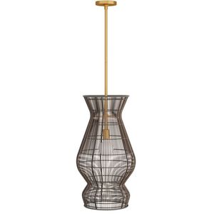 Turks Dark Brown Stained Pendant Ceiling Light