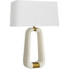 Gianni 29.5 inch 150.00 watt Ivory and Antique Brass Table Lamp Portable Light