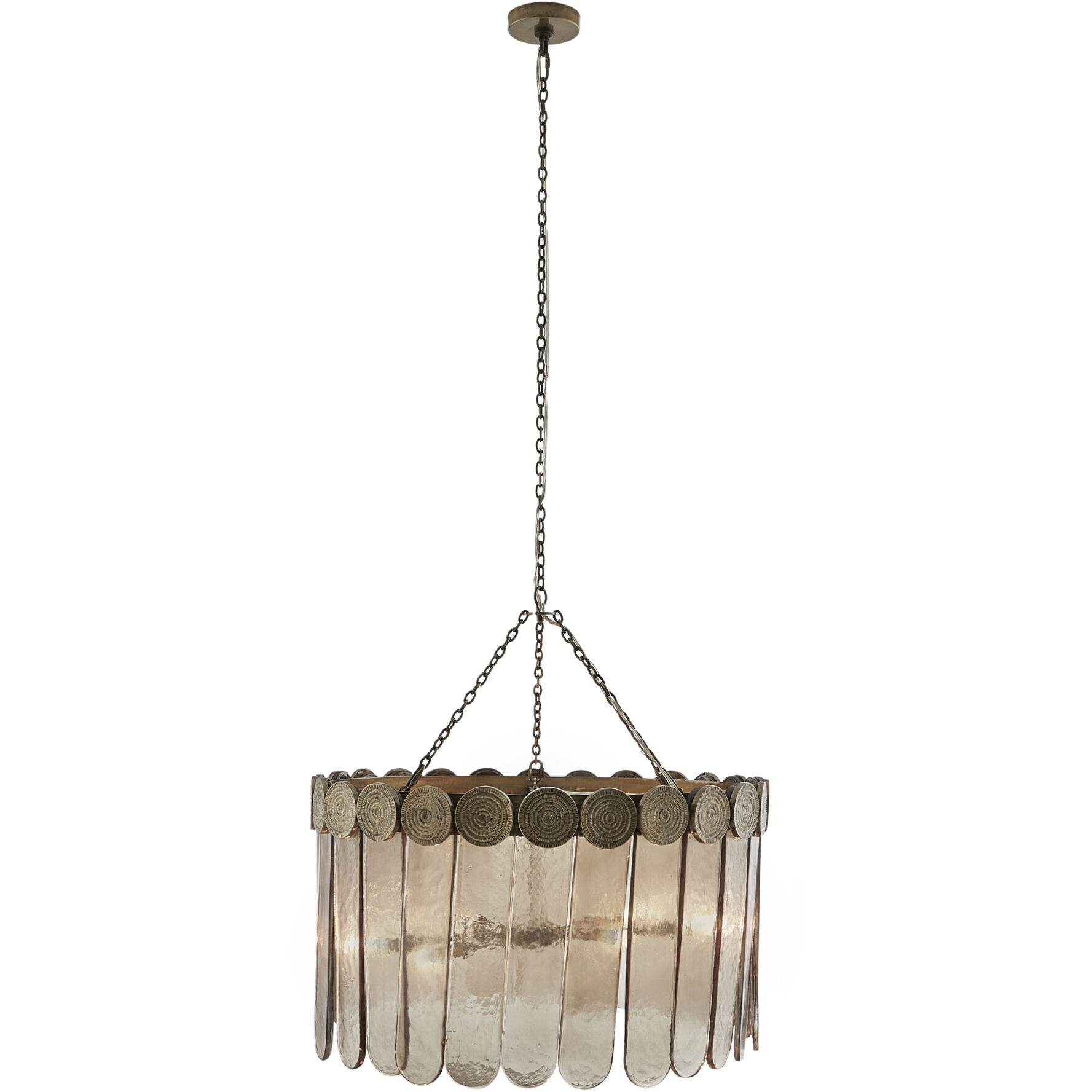 Roman 6 Light 31 inch Seedy Smoke Chandelier Ceiling Light