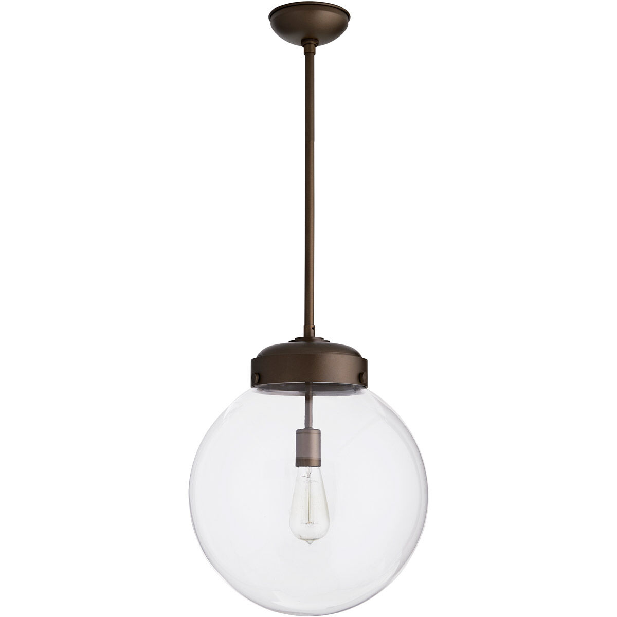 Reeves 1 Light 15.5 inch Aged Brass Outdoor Pendant, Large