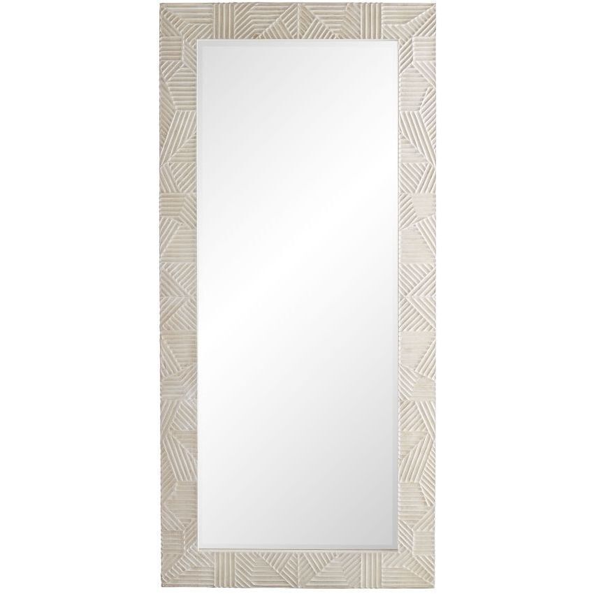 Marsh Whitewash Floor Mirror