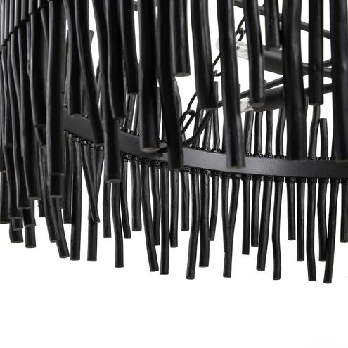 Adele 6 Light 40 inch Black Stained Chandelier Ceiling Light