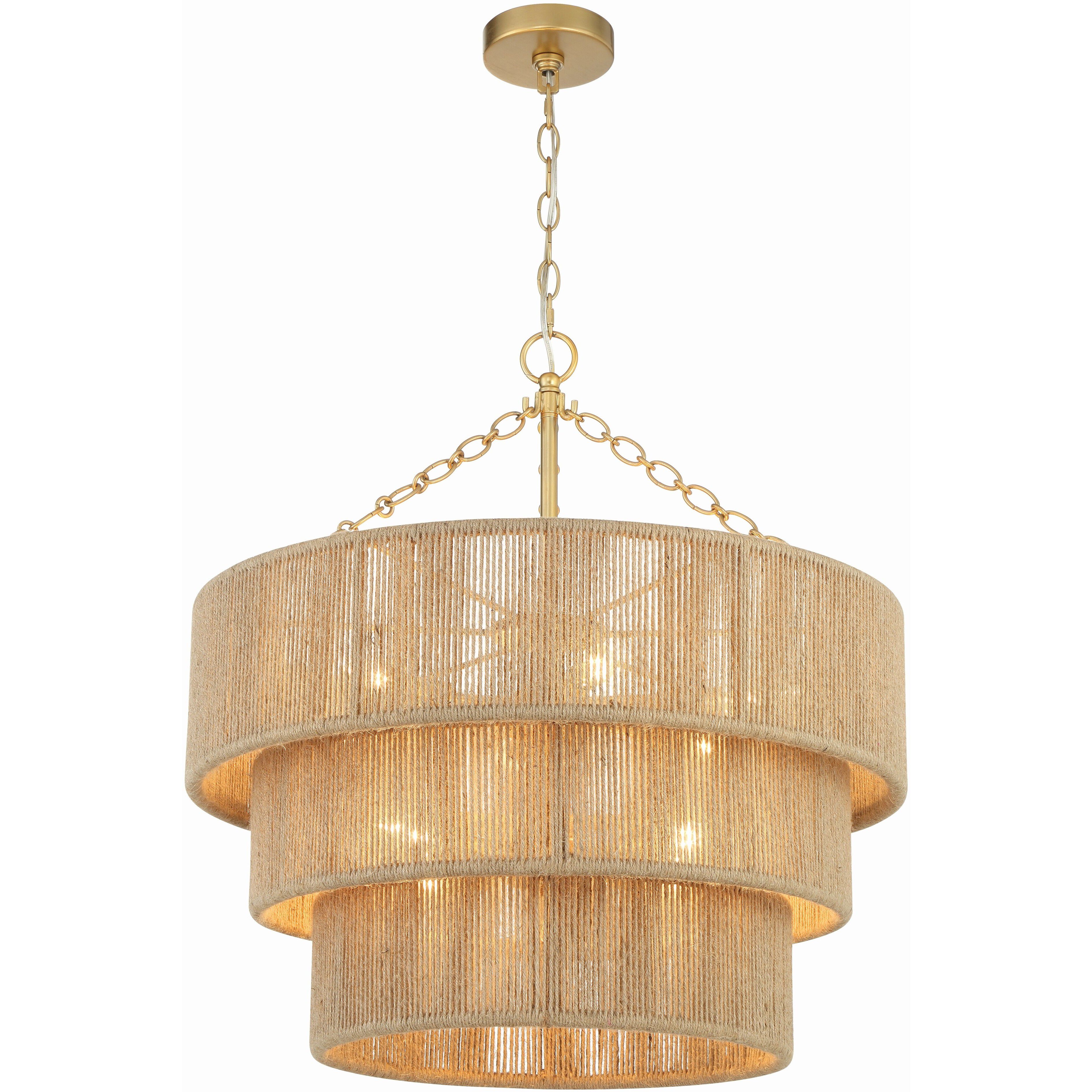 Shyla 10 Light 24 inch Soft Gold Chandelier Ceiling Light