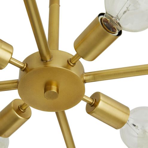 Sinclair 4 Light 28 inch Antique Brass Chandelier Ceiling Light