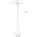 Fleetwood 59.5 inch 40.00 watt Vintage Brass, Aluminum Floor Lamp Portable Light