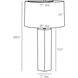 Zaya 30 inch Table Lamp Portable Light