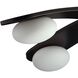 Axia 40 inch Blackened Iron Flush Mount Ceiling Light