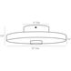 Moers 1 Light 12 inch White and English Bronze Flush Mount Ceiling Light