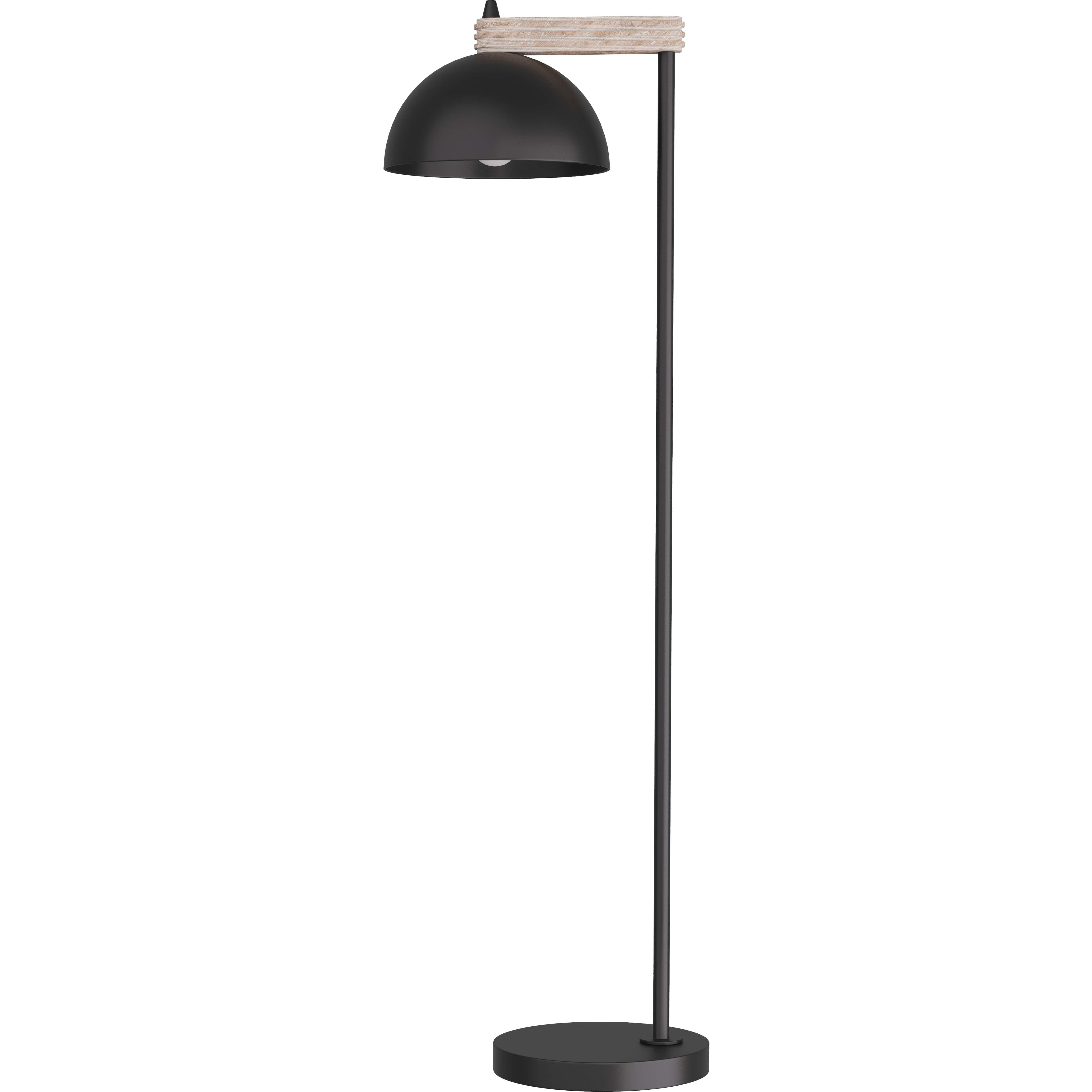 Thea 56 inch 60.00 watt Blackened Iron Floor Lamp Portable Light