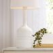 Fontana 32 inch 150.00 watt White and Antique Brass Lamp Portable Light