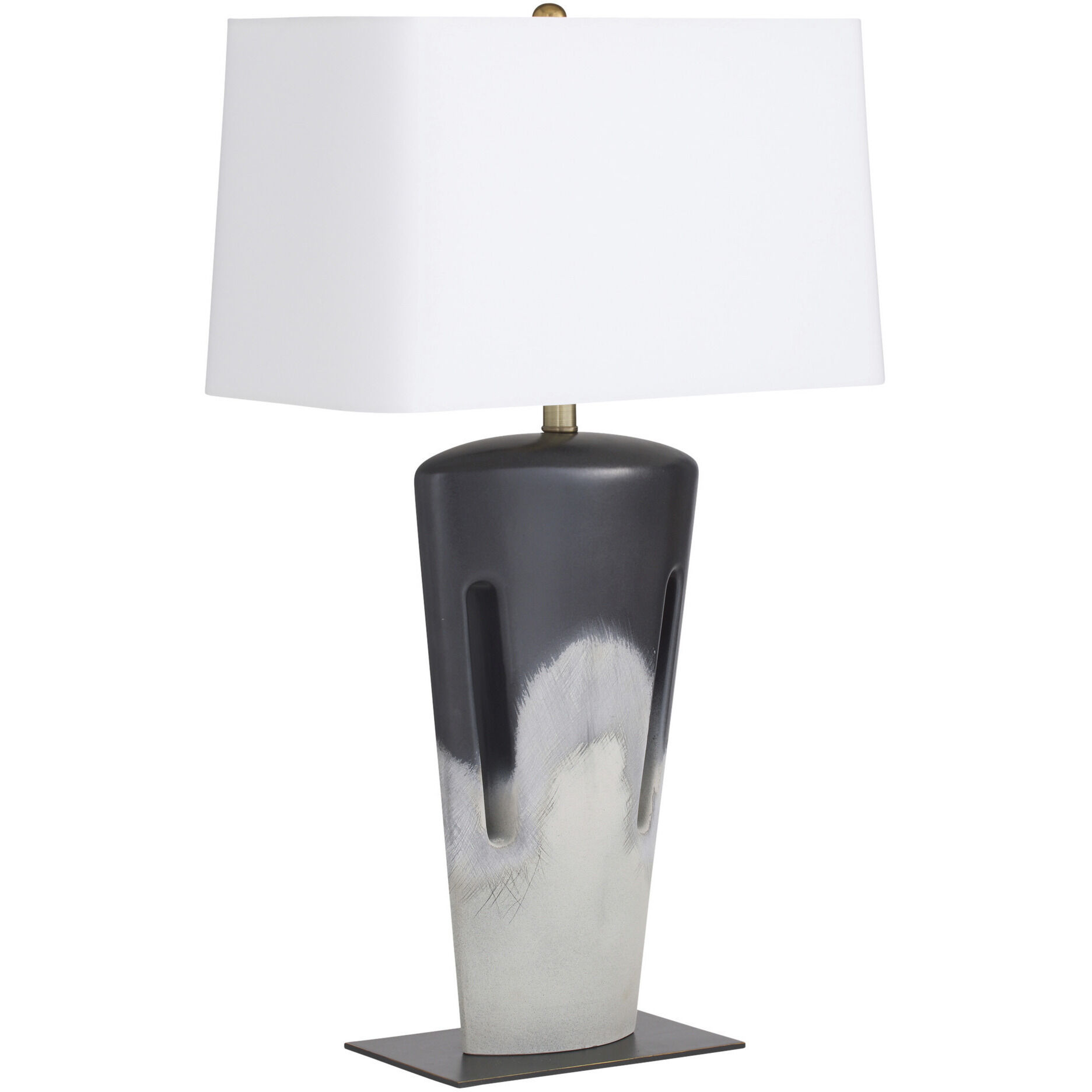 Iceland 30 inch 150.00 watt Shoreline Reactive and Bronze with Antique Brass Table Lamp Portable Light