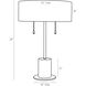 Marcel 21 inch 40.00 watt Bronze Lamp Portable Light