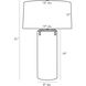 Dale 31 inch 100 watt Clear/Bronze Table Lamp Portable Light