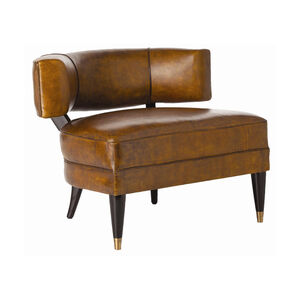 Laurent Mottled Brown and Mahogany Accent Chair