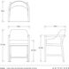 Chilton 37.5 inch Pearl and Dark Gray Wash and Kona Outdoor Counter Stool