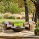 Julien Pearl and Tan Outdoor Lounge Chair