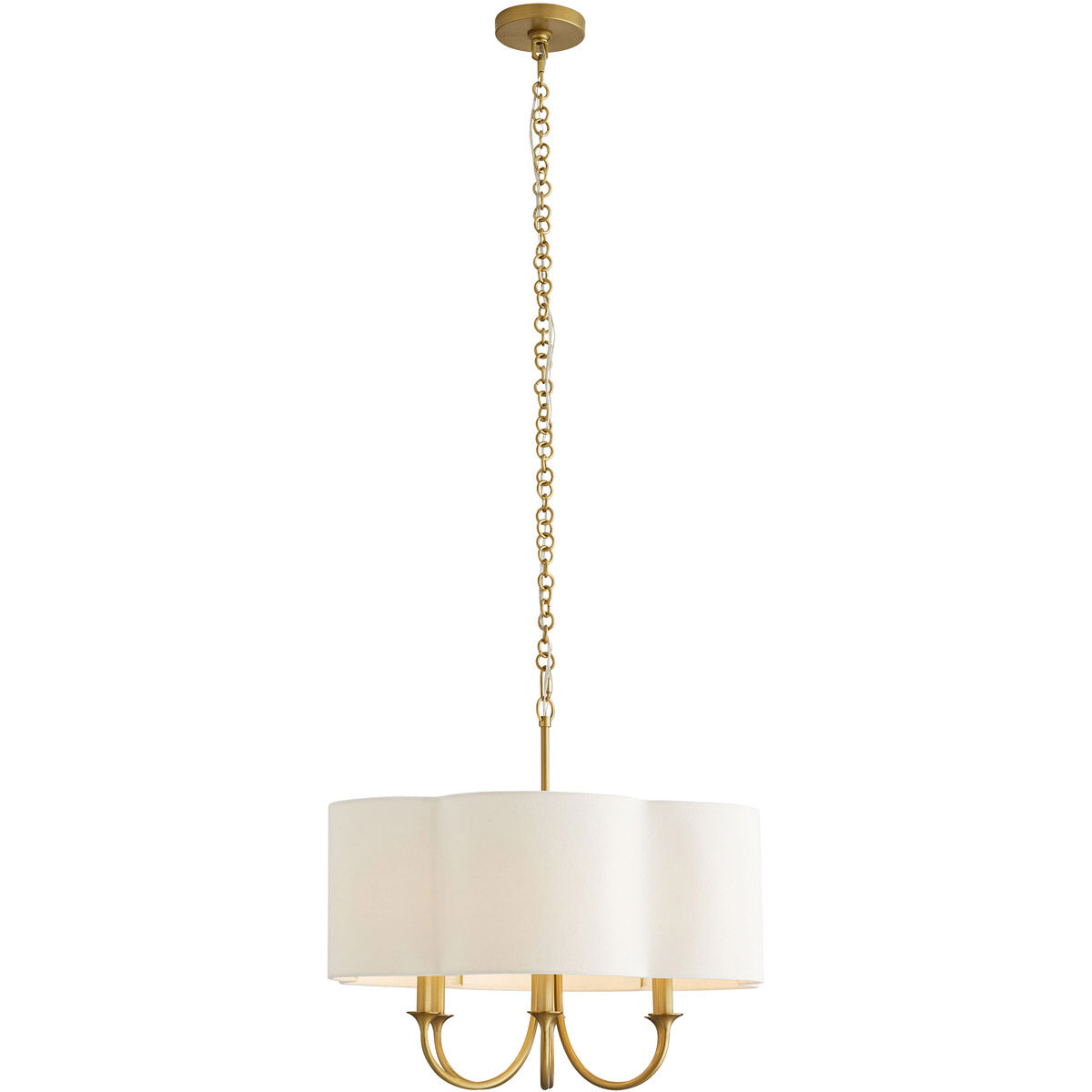 Rittenhouse 6 Light 26 inch Antique Brass Chandelier Ceiling Light, Small